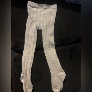 Little Stocking Vanilla Cable Knit Tights